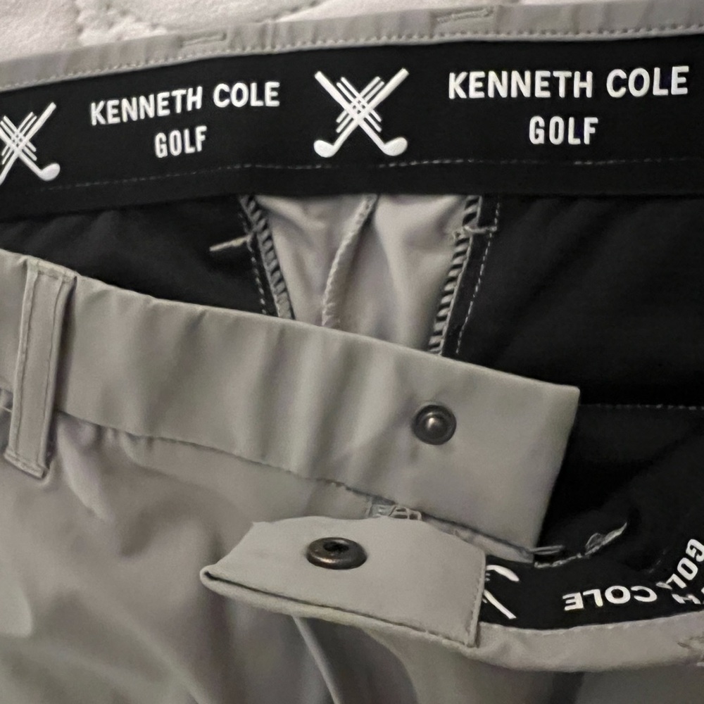 Kenneth Cole Men's Light Gray Golf Pants-34Wx30L- very good condition - Picture 3 of 7